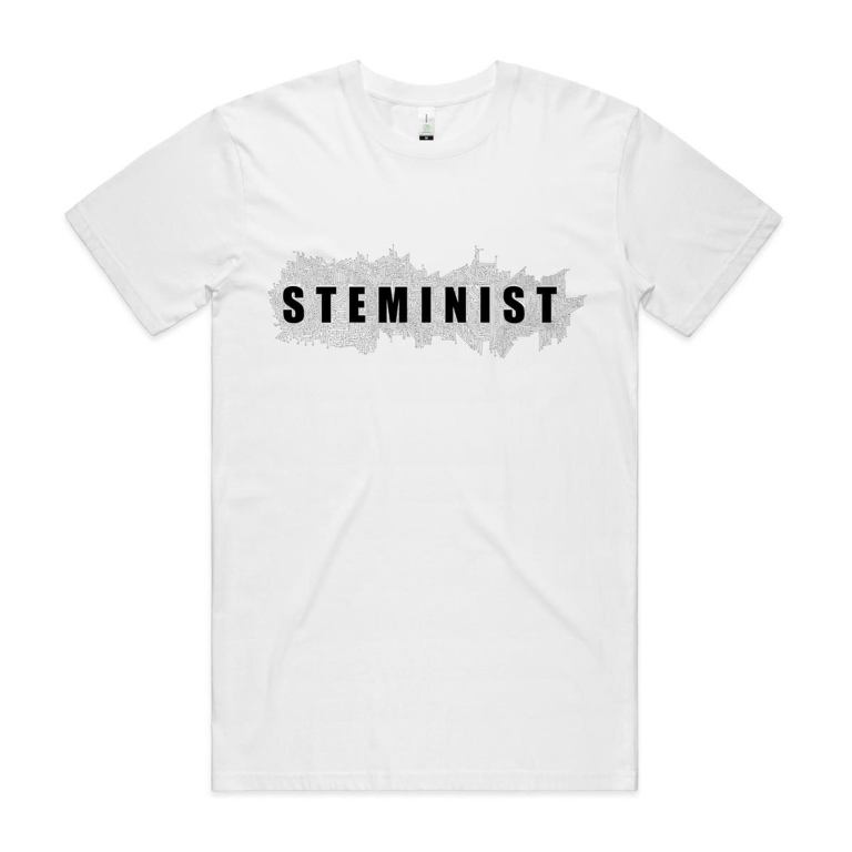 Steminist T Shirt In celebration of International Women's Day highlighting amazing Australian women who lead the way in STEMM Kouwi.com Steminist T Shirt In celebration of International Women's Day highlighting amazing Australian women who lead the way in STEMM Kouwi.com