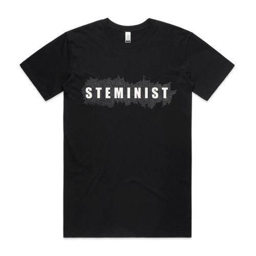 Steminist T Shirt In celebration of International Women's Day highlighting amazing Australian women who lead the way in STEMM Kouwi.com