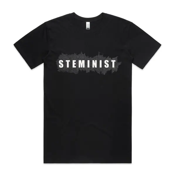 Steminist T Shirt In celebration of International Women's Day highlighting amazing Australian women who lead the way in STEMM Kouwi.com Steminist T Shirt In celebration of International Women's Day highlighting amazing Australian women who lead the way in STEMM Kouwi.com
