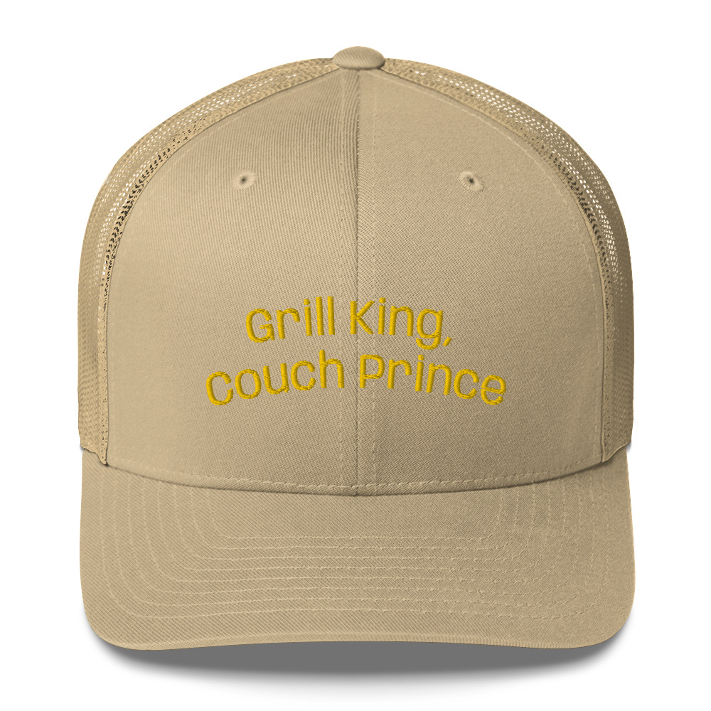 Grill King Couch Prince Father’s Day Trucker Cap