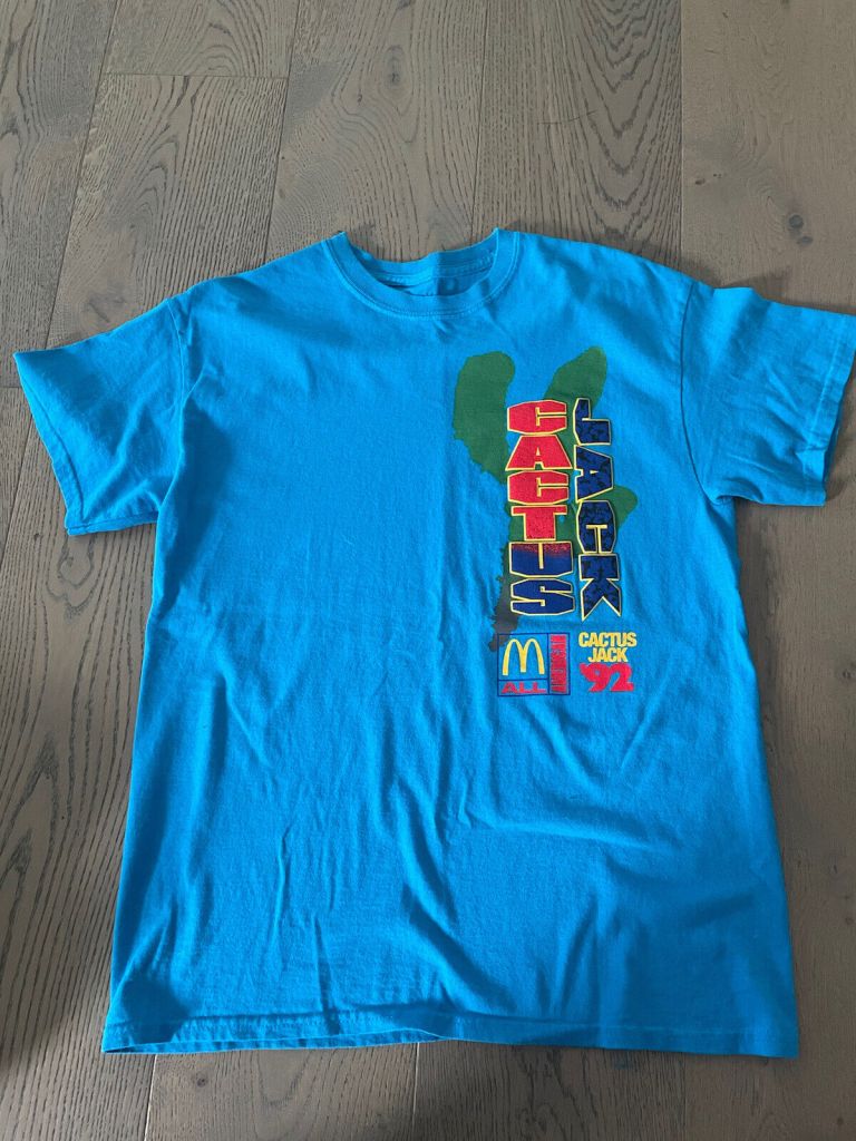 Authentic Travis Scott Cactus Jack All American McDonald’s Tee Size s Authentic Travis Scott Cactus Jack All American McDonald’s Tee Size s