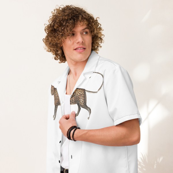 Men’s Vida Rebel Love Leopard summer shirt