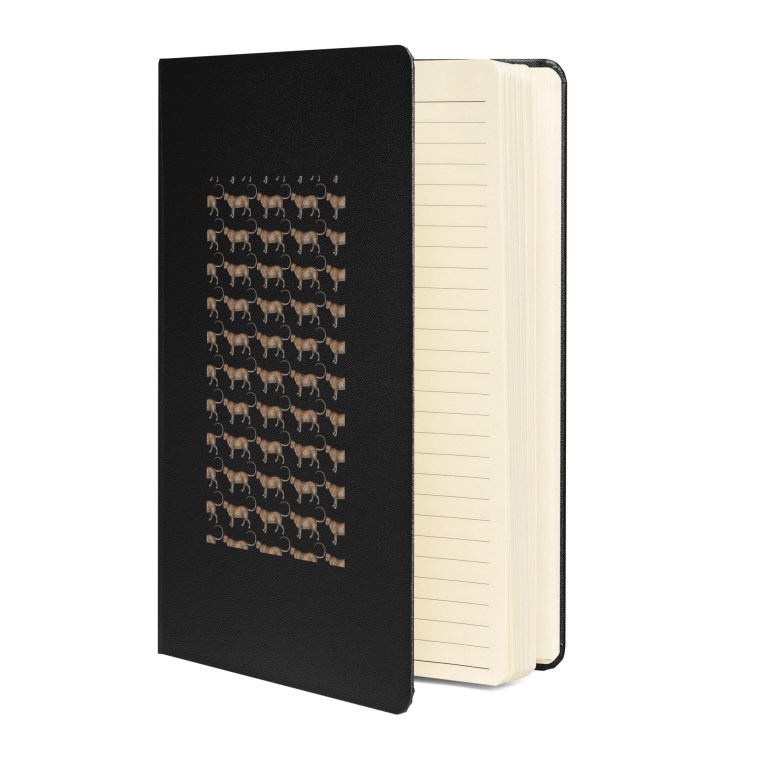 Vida Rebel Love Leopard Hardcover bound notebook
