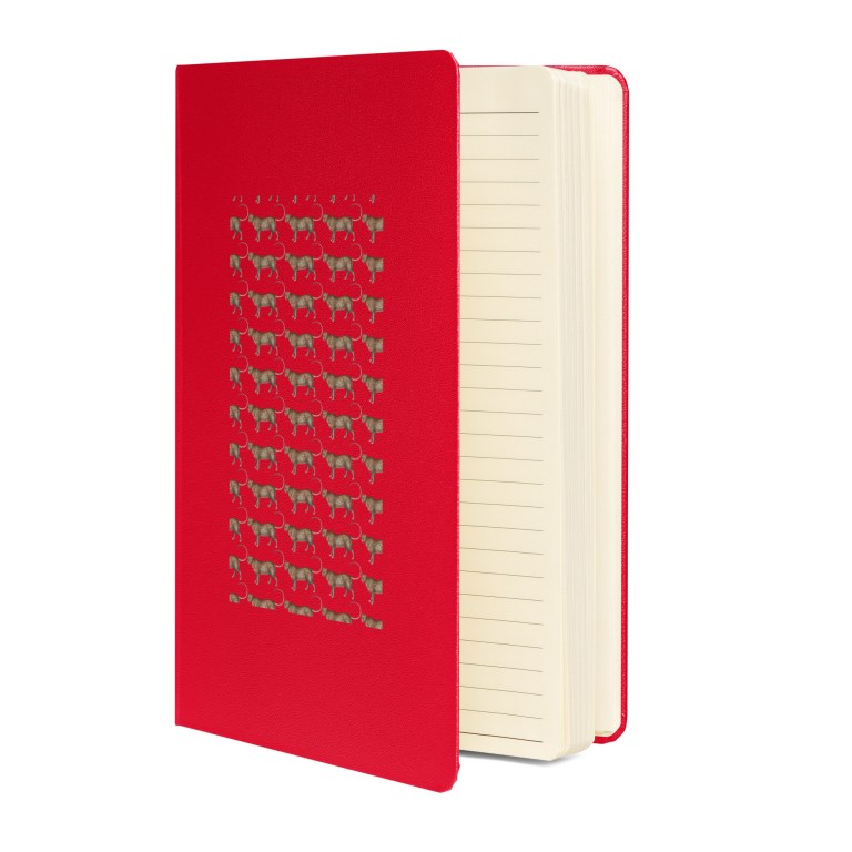 Vida Rebel Love Leopard Hardcover bound notebook