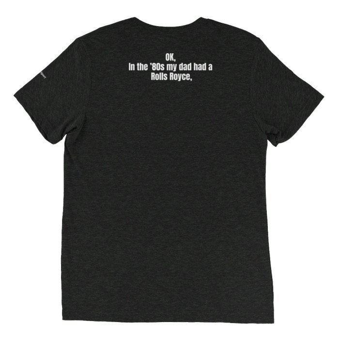 Victoria Becks Unisex Short sleeve t-shirt Rolls Royce 80’s Victoria Becks Unisex Short sleeve