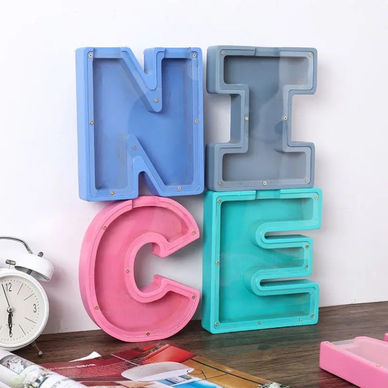 Creative Letter Piggy Bank Ornaments Children's Gifts