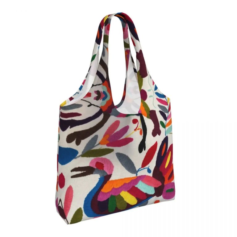 Mexican Otomi Embroidered Tote Bag Mexican Otomi Embroidered Tote Bag