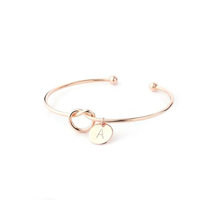 Christmas Birthday Special Occasion Gift Initial Bracelet Cuff