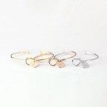 Christmas Birthday Special Occasion Gift Initial Bracelet Cuff