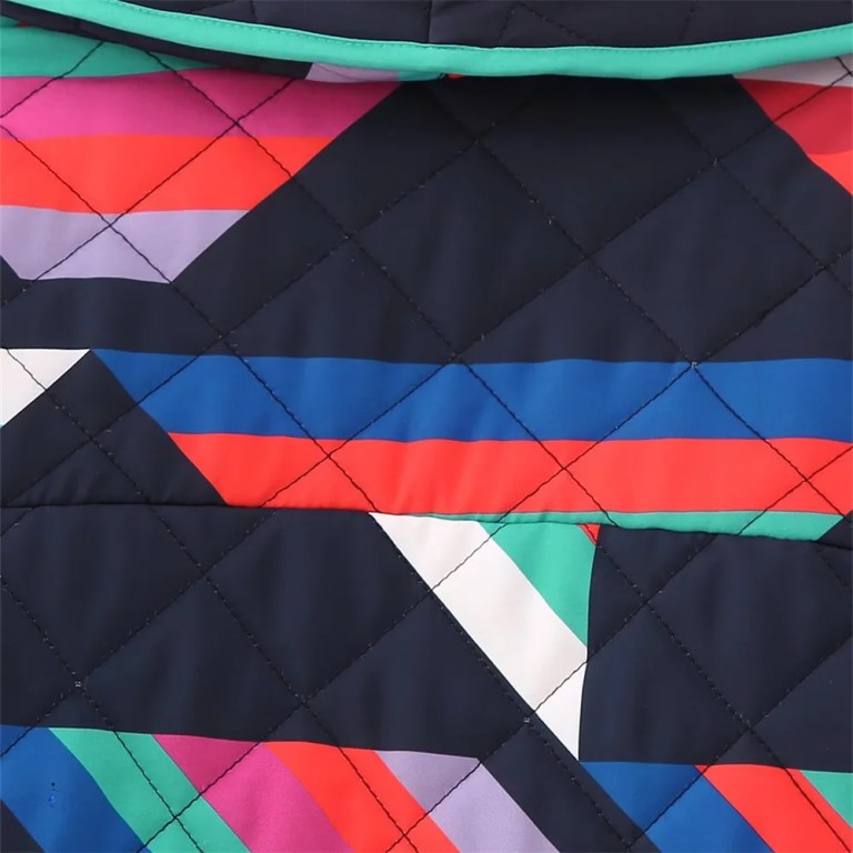 Womens Retro Quilted Coat Jacket Green & Black Womens Retro Quilted Coat Jacket Green & Black