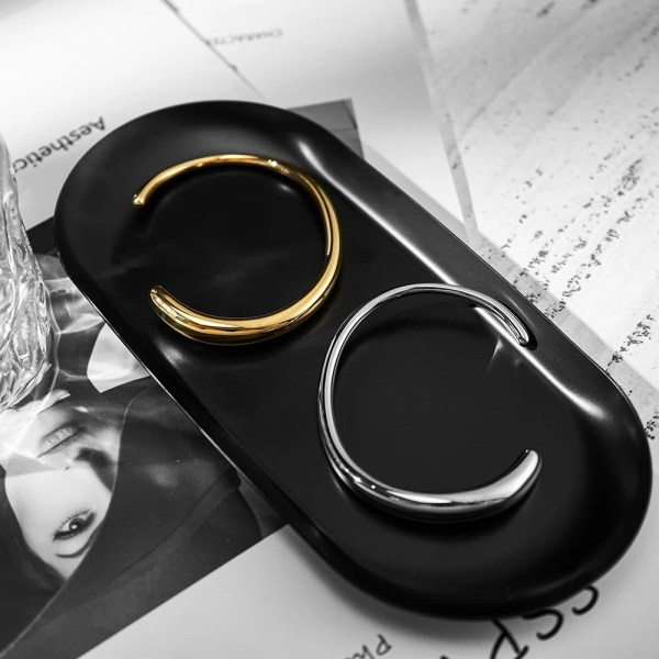 Pulseras Open Bangle For Women 18K Gold Colour Plated
