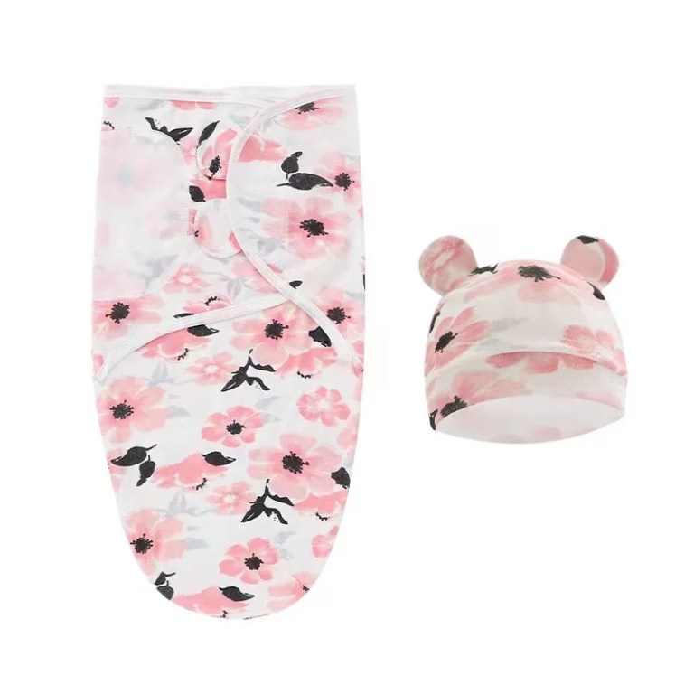 Babies Swaddle Newborn Baby Cocoon Swaddle Wrap 100% Cotton 0-6 Months Babies Swaddle Newborn Baby Cocoon Swaddle Wrap 100% Cotton 0-6 Months