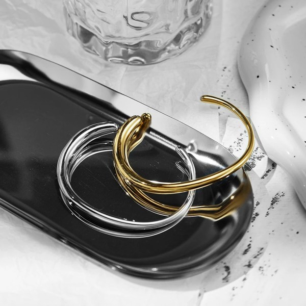 Pulseras Open Bangle For Women 18K Gold Colour Plated