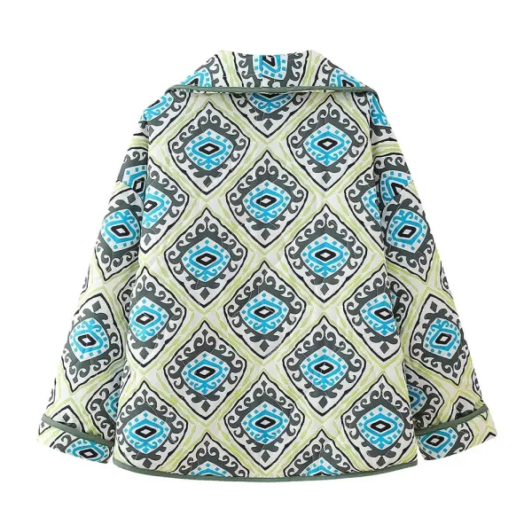 Women’s Fashion Casual Retro Loose Sleeve Cotton Quilted Coat Women’s Fashion Casual Retro Loose Sleeve Cotton Quilted Coat