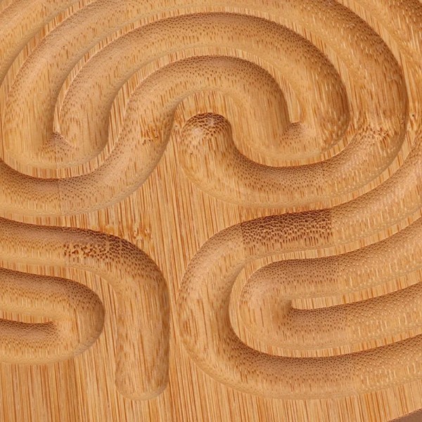 Bamboo Labyrinth Rolling Ball Maze