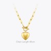 Heart Pendant Necklaces in Gold or Stainless-Steel Choker Necklace Heart Pendant Necklaces in Gold or Stainless-Steel Choker Necklace