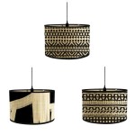 Abstract Black and White Lamp Shade Handmade Bamboo Pendant Lamps Abstract Black and White Lamp Shade Handmade Bamboo Pendant Lamps