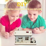 Child DIY Handmade Wooden Cabin Building Model Toy Set
