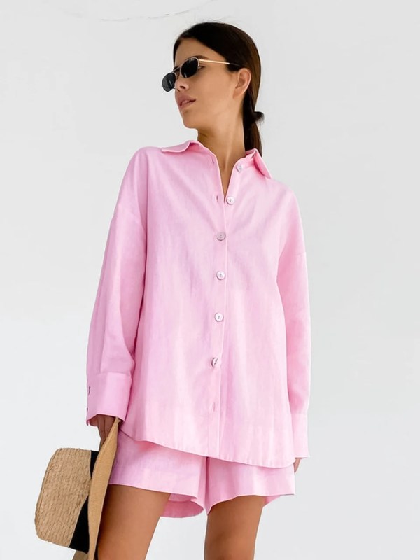 Loose Women’s Loungewear 2 Piece Set Long Sleeve Chill Wear