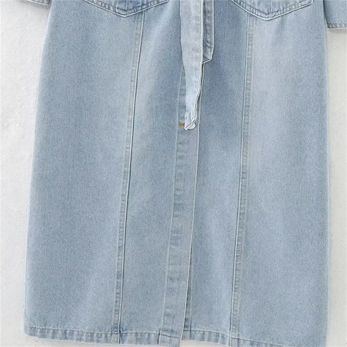 Women’s Denim Shirt Long Sleeve Dress