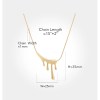 Necklace Pendant Paint Drip Shape for Women in Gold Necklace Pendant Paint Drip Shape for Women in Gold