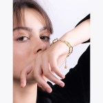 Geometric Bead Bracelet For Women Gold or Stainless Steel
