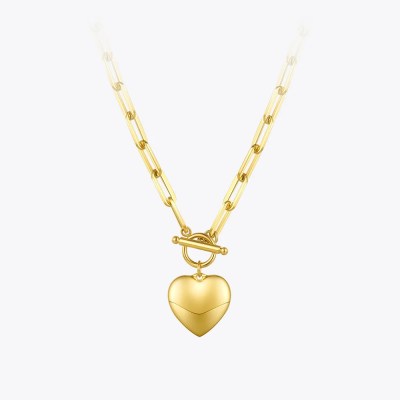 Heart Pendant Necklaces in Gold or Stainless-Steel Choker Necklace Heart Pendant Necklaces in Gold or Stainless-Steel Choker Necklace