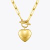 Heart Pendant Necklaces in Gold or Stainless-Steel Choker Necklace Heart Pendant Necklaces in Gold or Stainless-Steel Choker Necklace