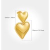 Aretes MINI Heart Drop with Pearl 18K Plated Gold Earrings