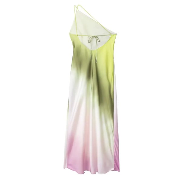 Women’s Tie Dye Backless Long Summer Dress