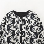 Women’s Casual Versatile Lightweight Cotton Quilted Coat Animal Print