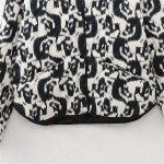 Women’s Casual Versatile Lightweight Cotton Quilted Coat Animal Print