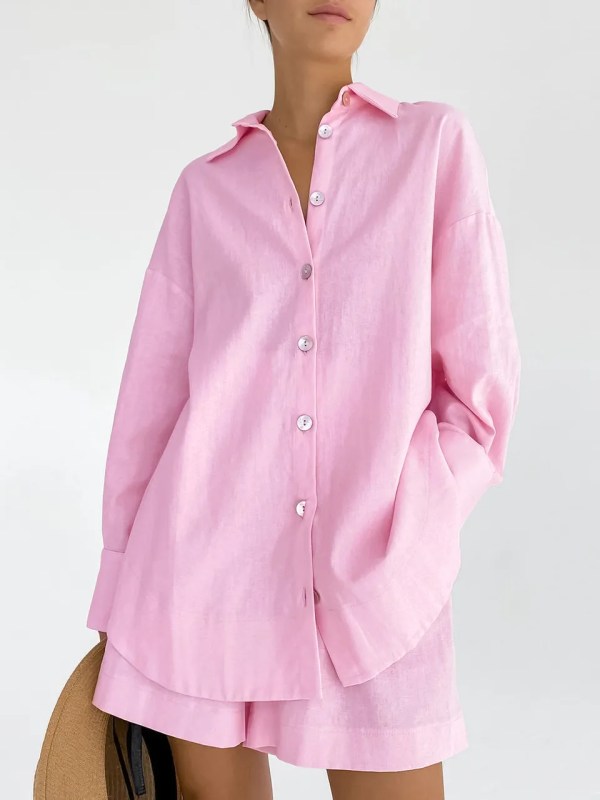 Loose Women’s Loungewear 2 Piece Set Long Sleeve Chill Wear