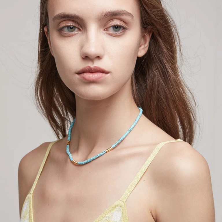 Natural Stone Necklace For Women Chain Choker Valentine Gift