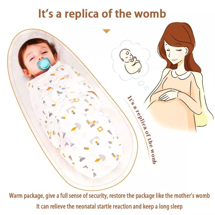 Babies Swaddle Newborn Baby Cocoon Swaddle Wrap 100% Cotton 0-6 Months Babies Swaddle Newborn Baby Cocoon Swaddle Wrap 100% Cotton 0-6 Months