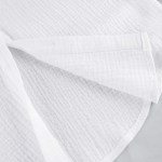 Loungewear White Pyjamas Set For Women Cotton Long Sleeve 2 Piece