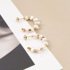 Aretes De Mujer C Shape Pearl Stud Earrings for Women Gold 18K Plated Stud earrings