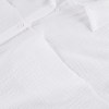 Loungewear White Pyjamas Set For Women Cotton Long Sleeve 2 Piece