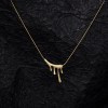 Necklace Pendant Paint Drip Shape for Women in Gold Necklace Pendant Paint Drip Shape for Women in Gold