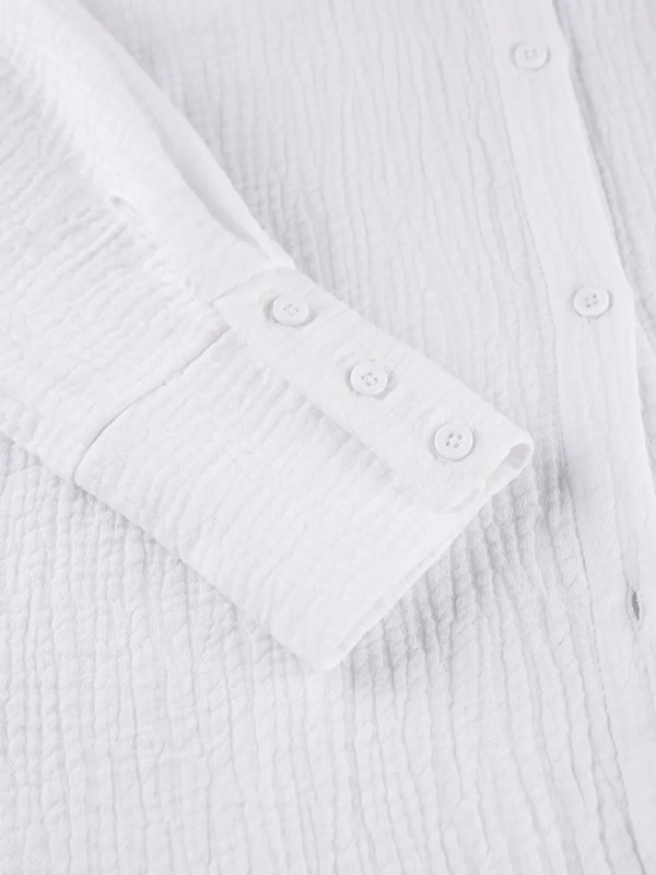 Loungewear White Pyjamas Set For Women Cotton Long Sleeve 2 Piece Loungewear White Pyjamas Set For Women Cotton Long Sleeve 2 Piece