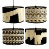 Abstract Black and White Lamp Shade Handmade Bamboo Pendant Lamps Abstract Black and White Lamp Shade Handmade Bamboo Pendant Lamps