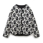 Women’s Casual Versatile Lightweight Cotton Quilted Coat Animal Print
