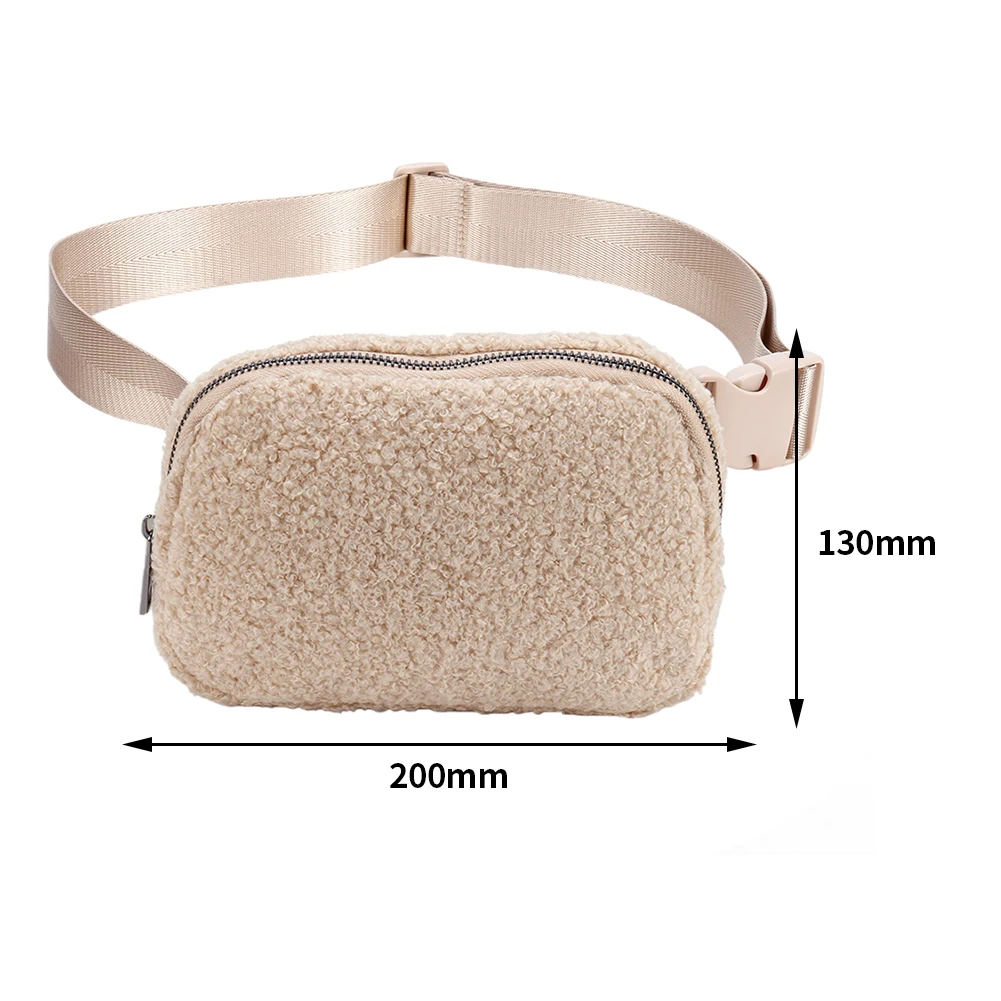 Plush Women’s Waist Shoulder Crossbody Bum Bag