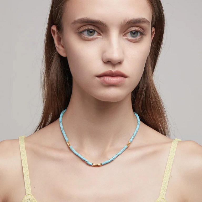 Natural Stone Necklace For Women Chain Choker Valentine Gift