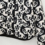 Women’s Casual Versatile Lightweight Cotton Quilted Coat Animal Print