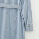 Women’s Denim Shirt Long Sleeve Dress