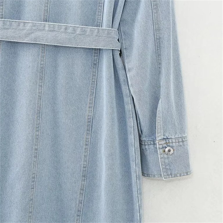 Women’s Denim Shirt Long Sleeve Dress
