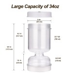 Flip Pickle Jar in White