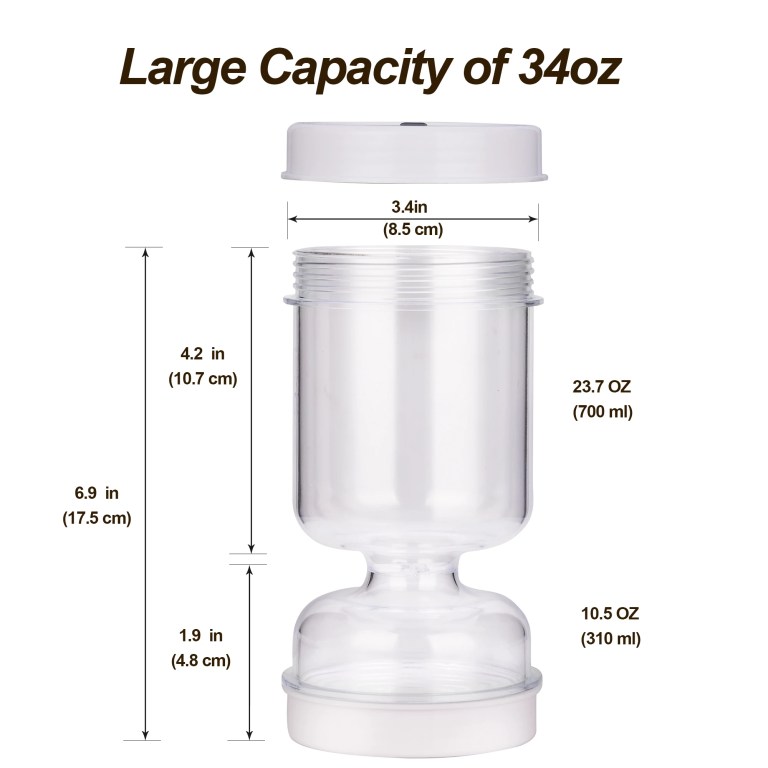 Flip Pickle Jar in White