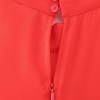 Womens Red Halter Sleeveless Long Wide-leg Jumpsuit Vintage Sleeveless